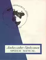 Ambassador Spokesman Speech Manual